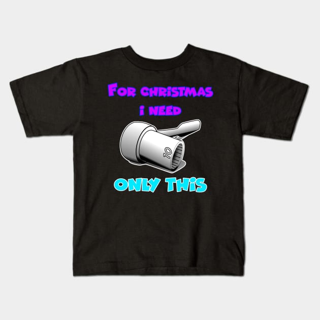 Merry chrismas, car guy, car enthusiast merry chrismas, happy holidays, 10mm socket wrench  (5) Kids T-Shirt by CarEnthusast